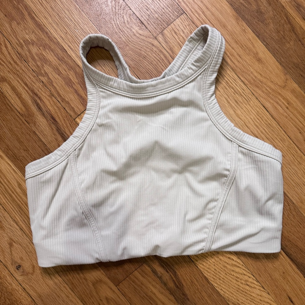Lululemon High Neck Ribbed Sports Bra sz 12